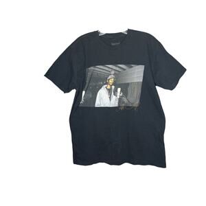 Snoop Dogg Studio Graphic Black  Short Sleeve T-Shirt Size Large